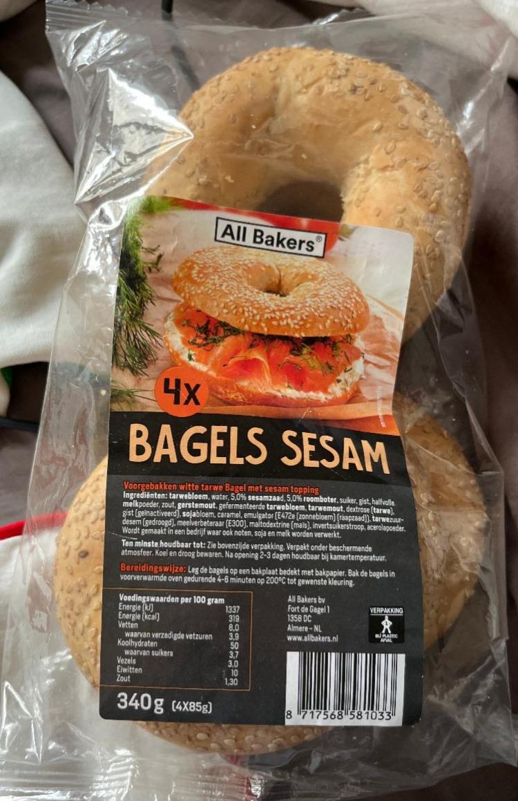 Fotografie - Bagels Sesam All Bakers