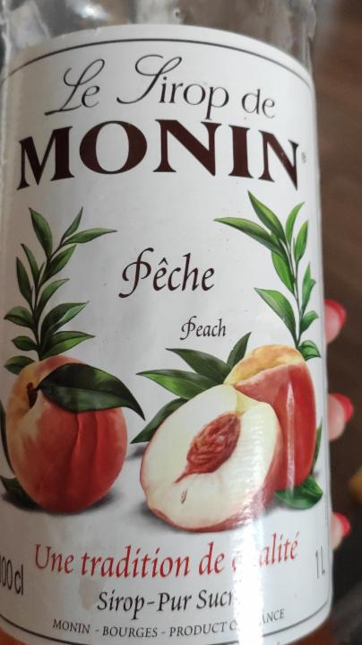 Fotografie - Monin Peach broskvový sirup