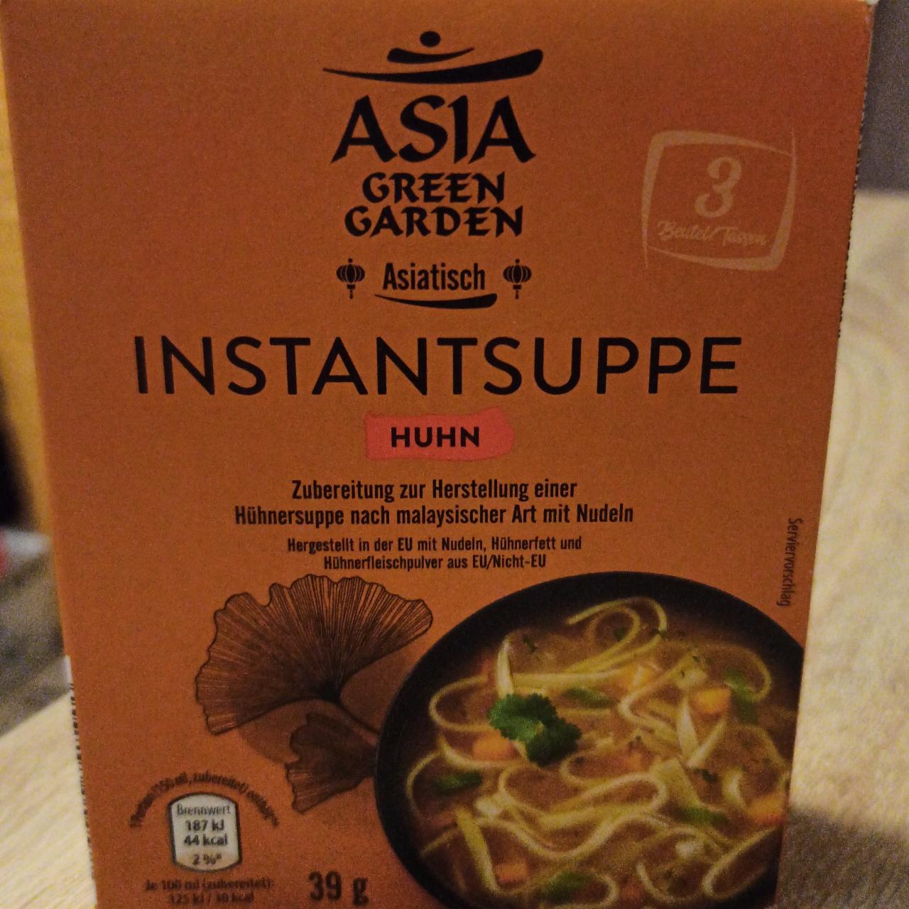 Fotografie - Instantsuppe HUHN Asia Green Garden