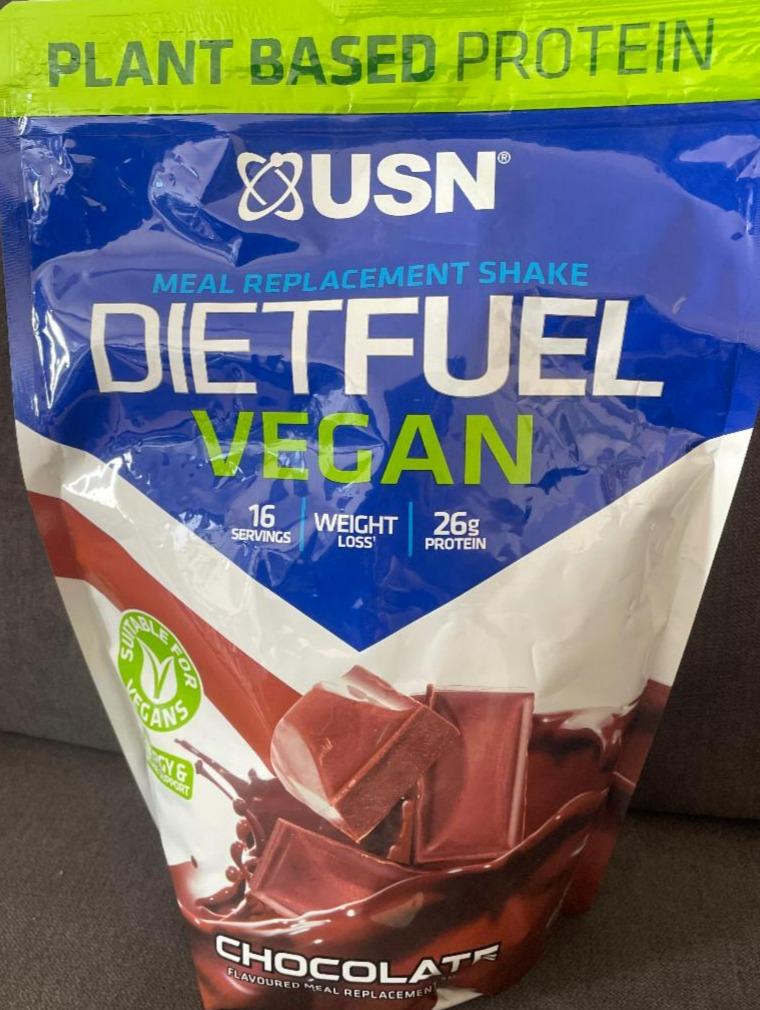 Fotografie - Vegan Dietfuel Chocolate Meal replacement shake USN