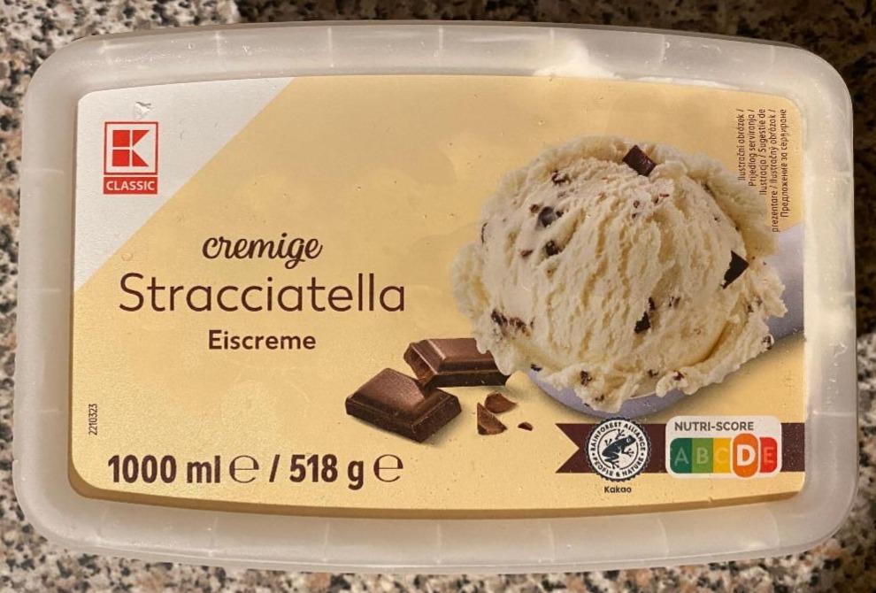 Fotografie - Cremige Stracciatella Eiscreme K-Classic