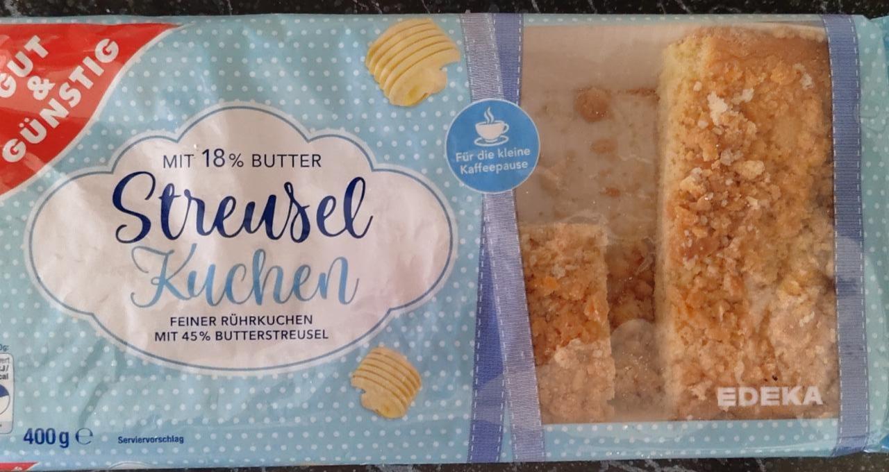 Fotografie - Streusel Kuchen Feiner Rührkuchen mit 45% Butterstreuseln Gut & Günstig