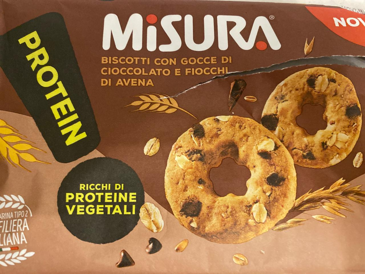 Fotografie - Biscotti con Gocce di Cioccolato e Fiocchi di Avena Misura