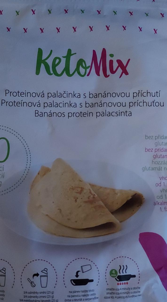 Fotografie - proteinová palačinka s banánovou příchutí Ketomix