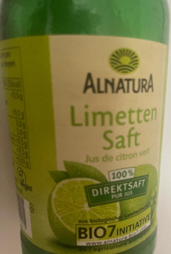 Fotografie - Limetten Saft Alnatura