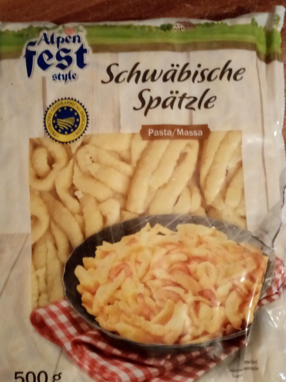 Fotografie - Schwäbische Spätzle Pasta/Massa Alpen fest style