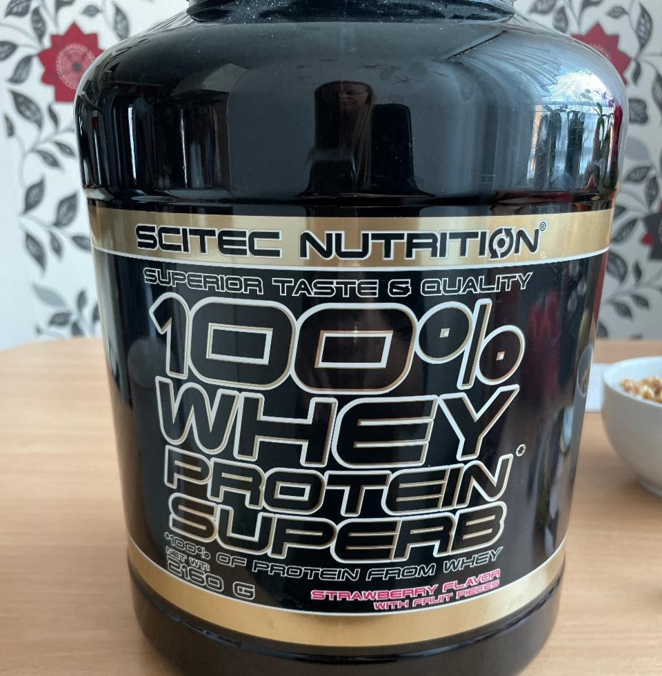 Fotografie - whey protein superb Strawberry Scitec Nutrition