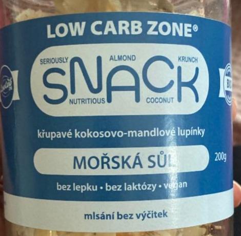 Fotografie - LowCarb zone křupavé kokosovo-mandlové lupínky Mořská sůl Snack