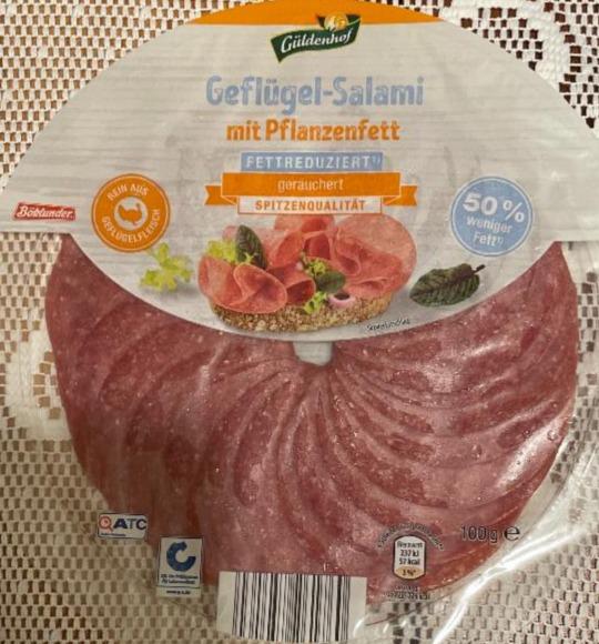 Fotografie - Geflügel-Salami mit Pflanzenfett (50% weniger Fett)