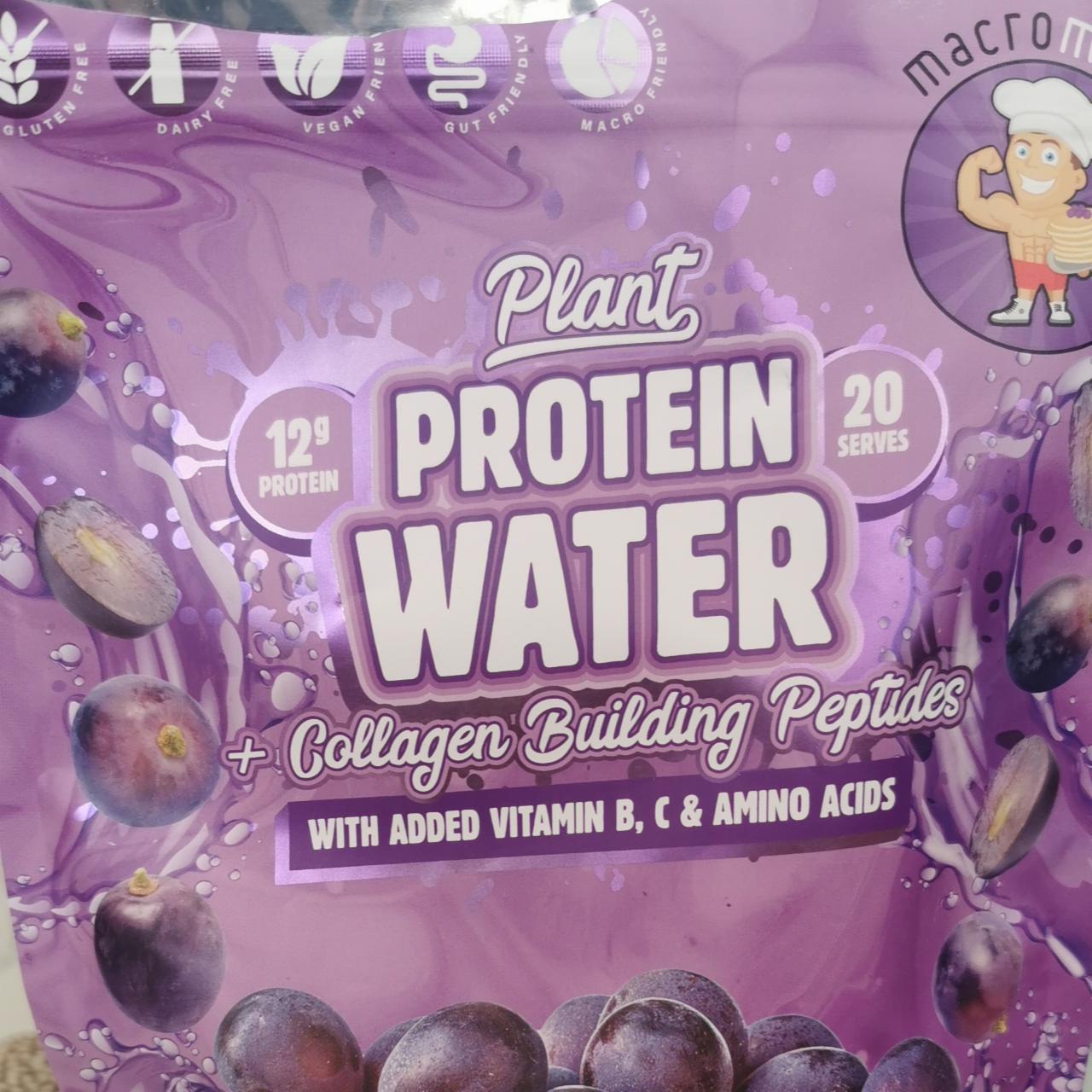 Fotografie - Plant protein water juicy grape Macro Mike