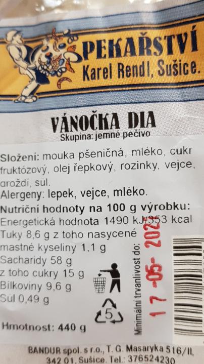 Fotografie - Vánočka dia Rendl