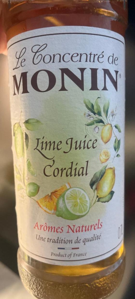 Fotografie - Lime Juice Cordial Monin