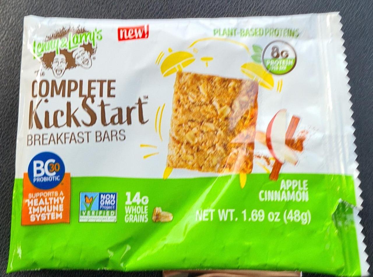 Fotografie - The Complete KickStart breakfast bars Apple Cinnamon Lenny&Larry's