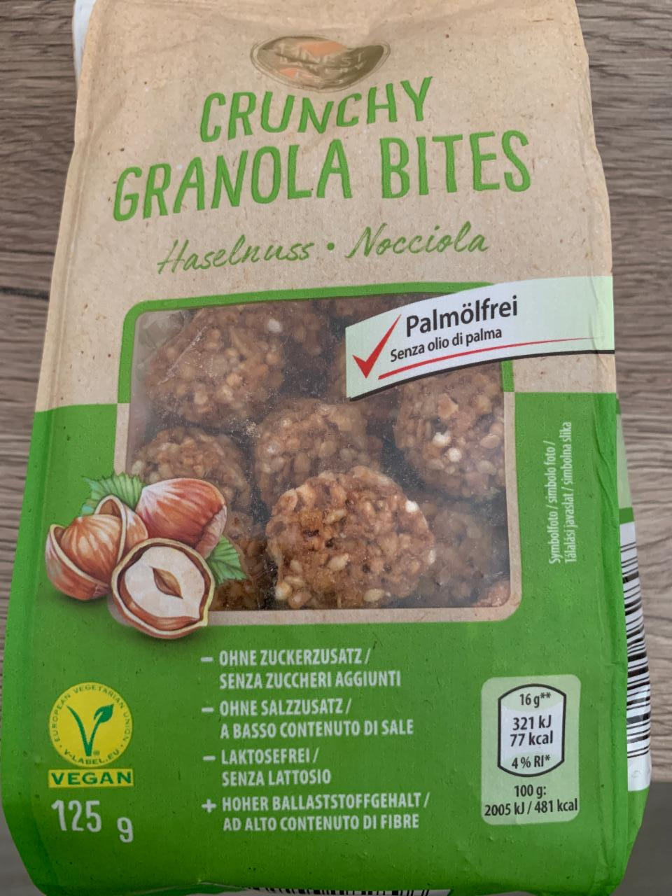 Fotografie - Crunchy Granola Bites Haselnuss