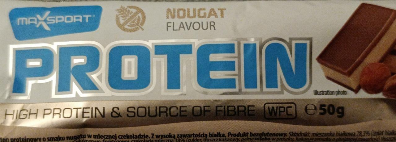 Fotografie - Protein bar Nougat MaxSport