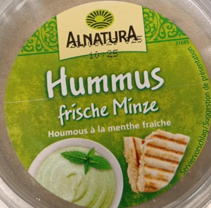 Fotografie - Hummus Frische Minze Alnatura