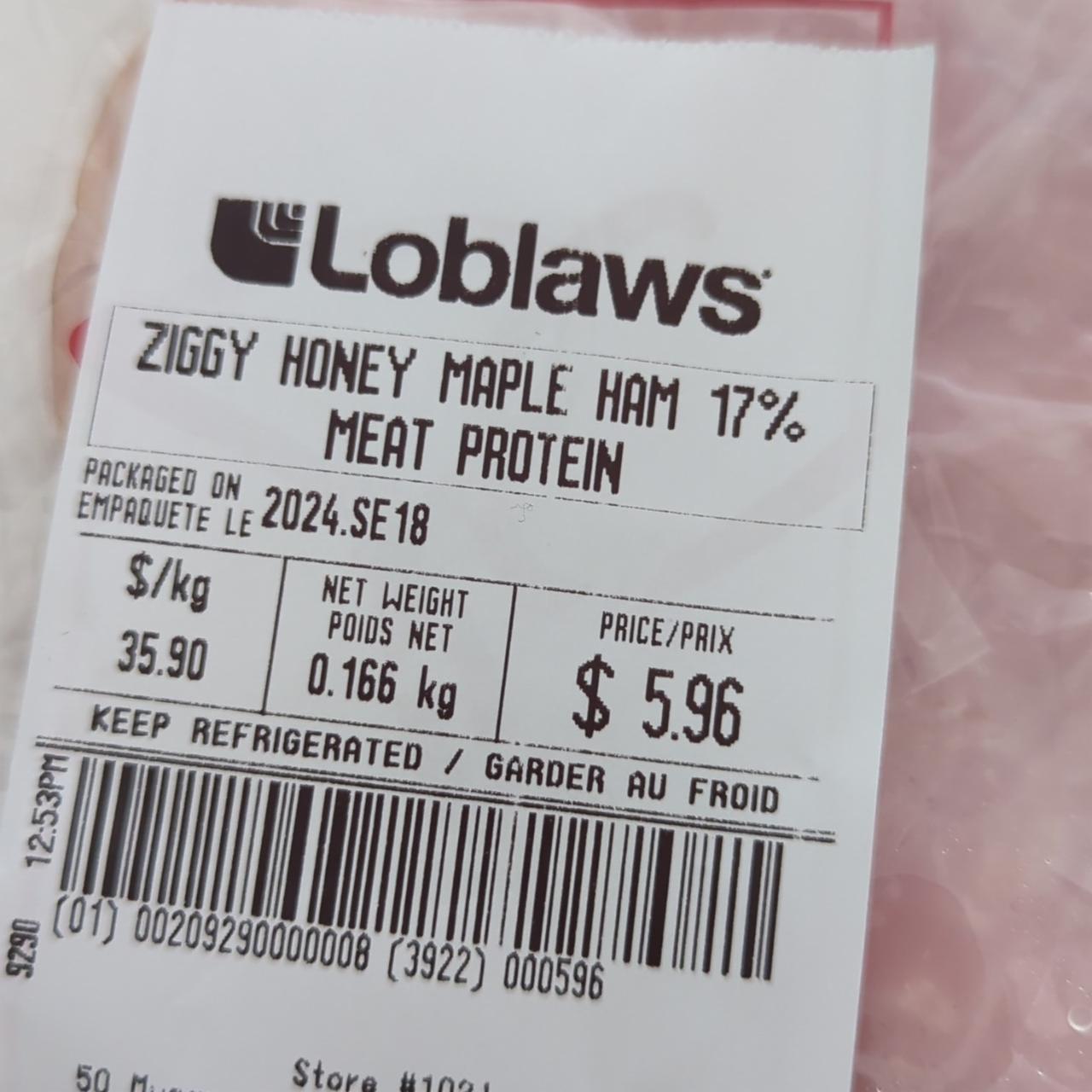 Fotografie - Ziggy honey maple ham Loblaws