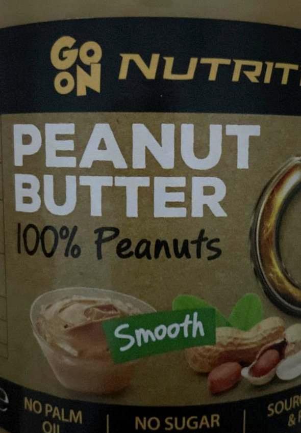 Fotografie - Peanut Butter 100% Peanuts Smooth Go On Nutrition