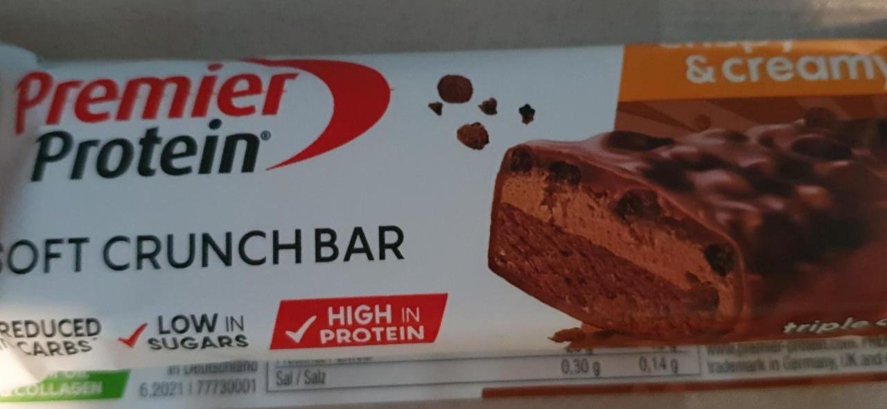 Fotografie - Soft crunch bar triple chocolate Premier Protein