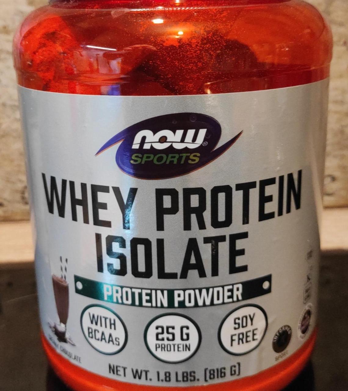 Fotografie - Whey Protein Isolate Dutch Chocolate Now Sports