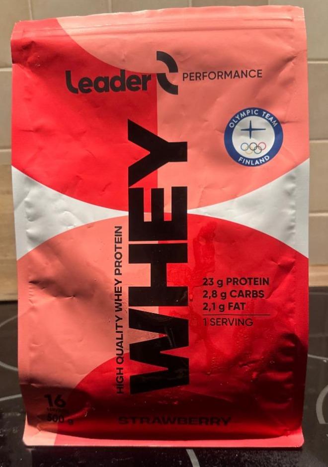 Fotografie - Performance Whey Protein Strawberry Leader