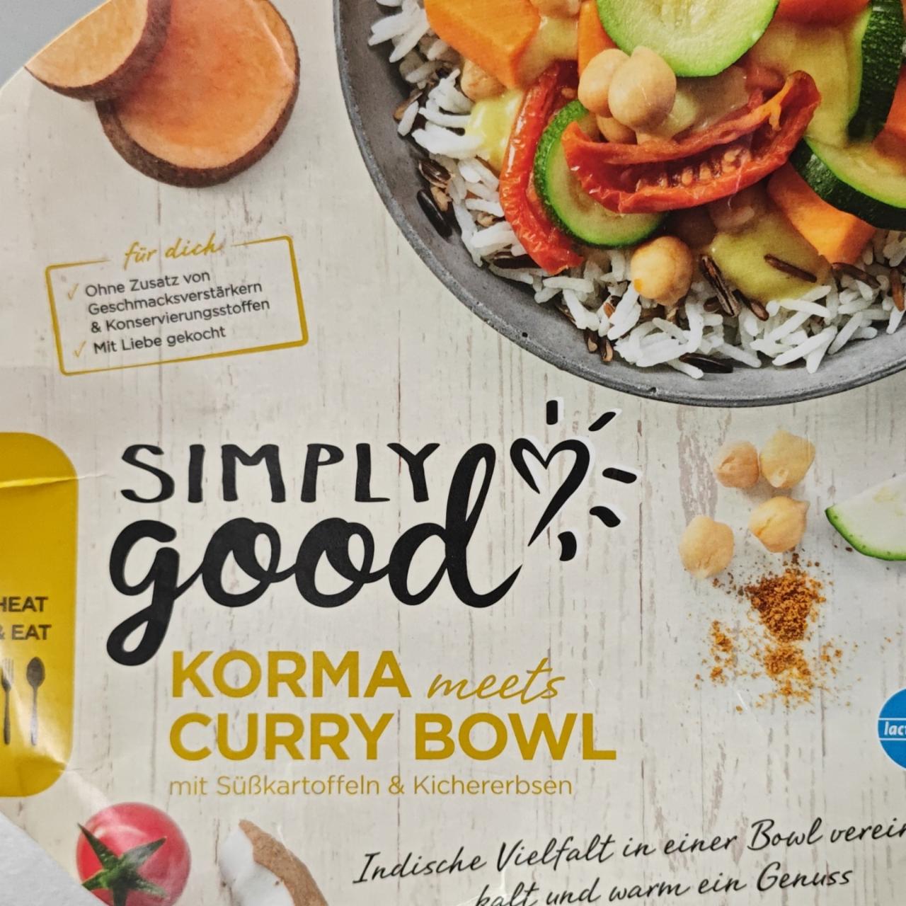 Fotografie - Korma meets Curry Bowl Simply Good