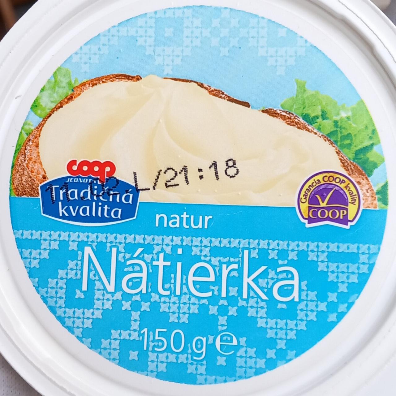 Fotografie - Nátierka natur Coop Tradičná kvalita