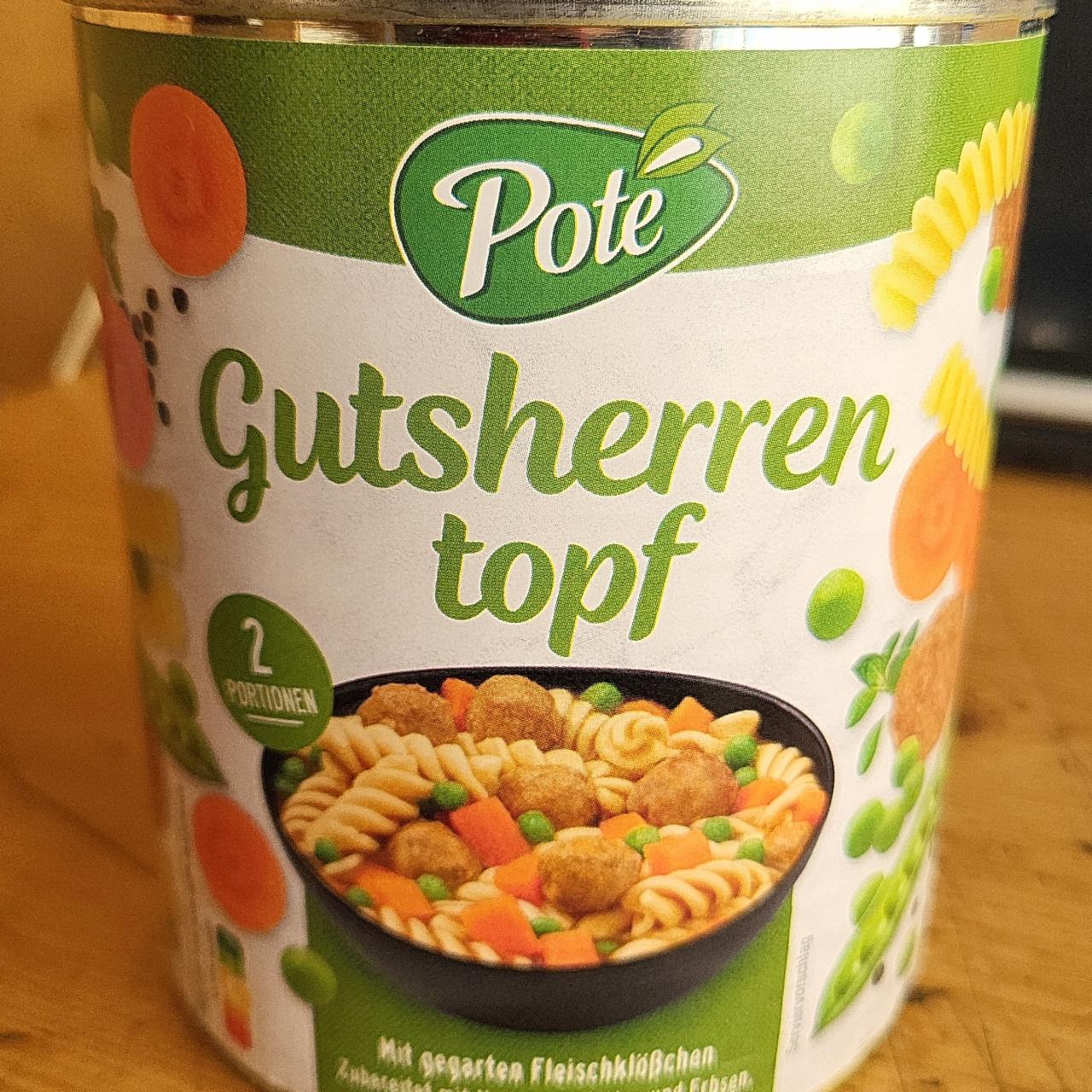 Fotografie - Gutsherren topf Poté