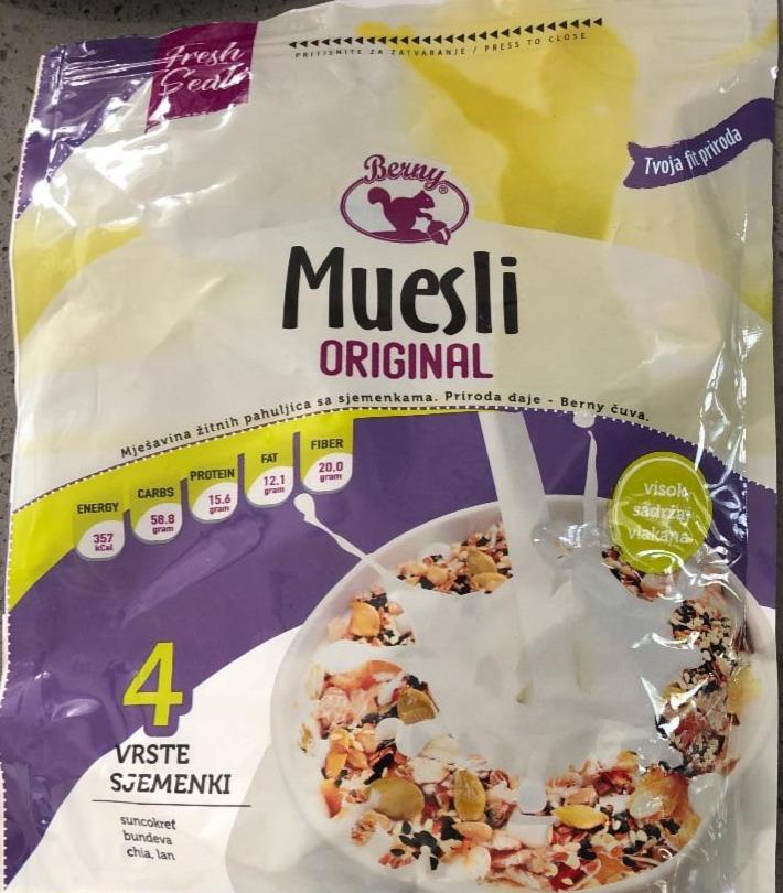 Fotografie - Muesli original 4 vrste sjemenki Berny