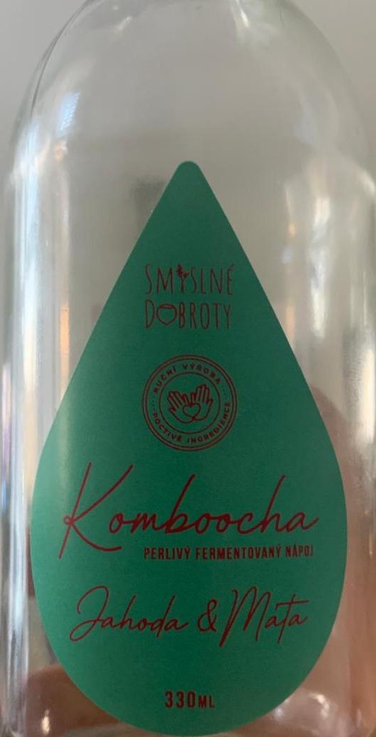 Fotografie - Kombucha jahoda & máta Smyslné dobroty