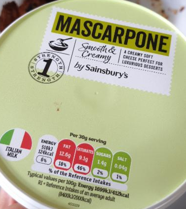 Fotografie - Mascarpone by Sainsbury's