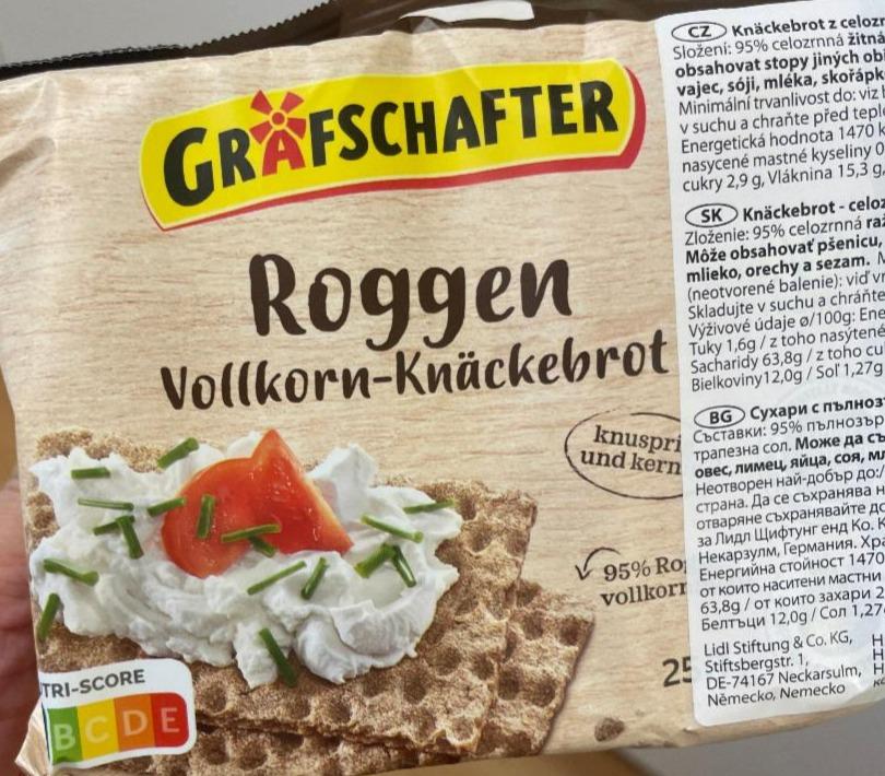 Fotografie - roggen vollkorn-knäckebrot Grafachafter