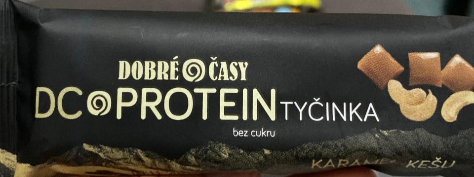 Fotografie - Dobré časy protein tyčinka karamel kešu