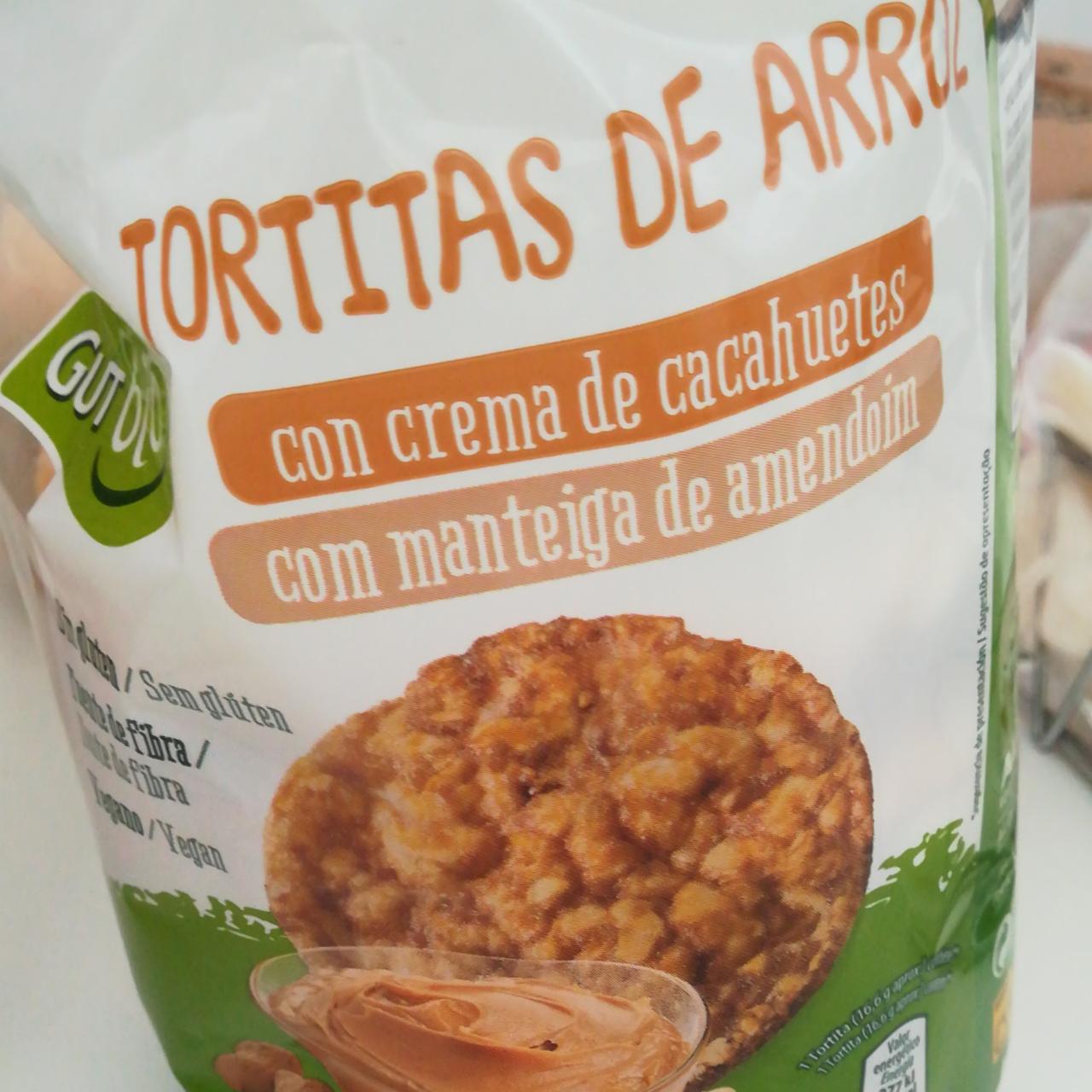 Fotografie - Tortitas de arroz con crema de cacahuetes GutBio