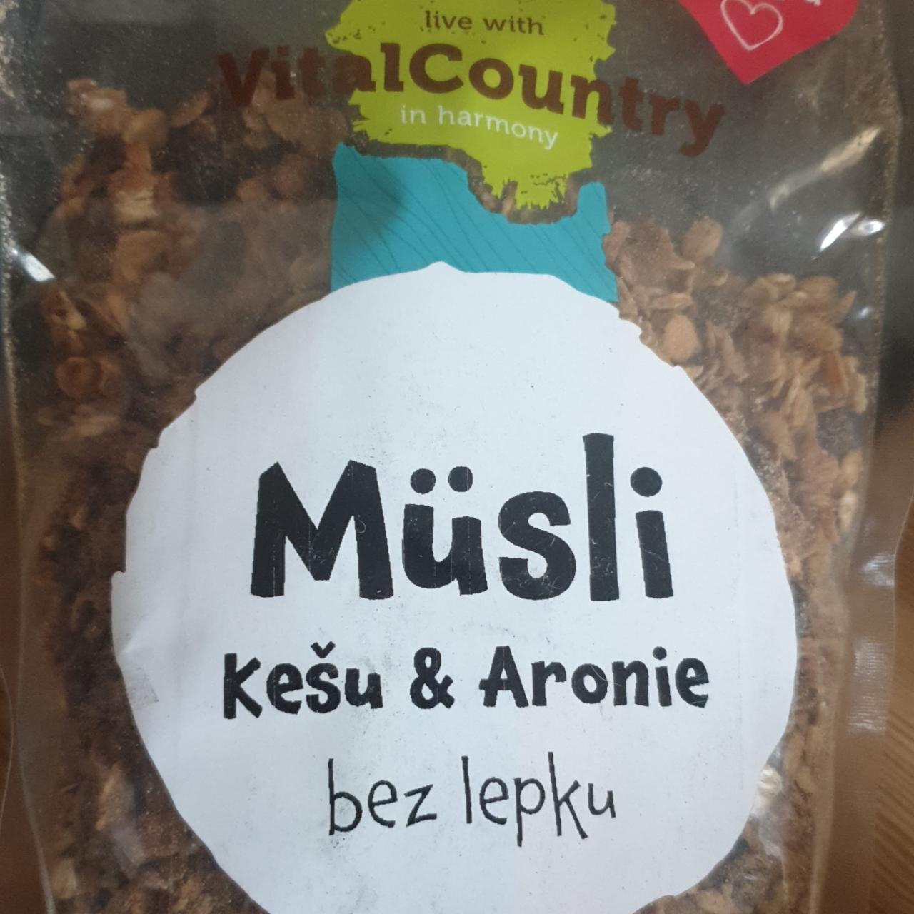 Fotografie - Müsli Kešu & Aronie bez lepku VitalCountry