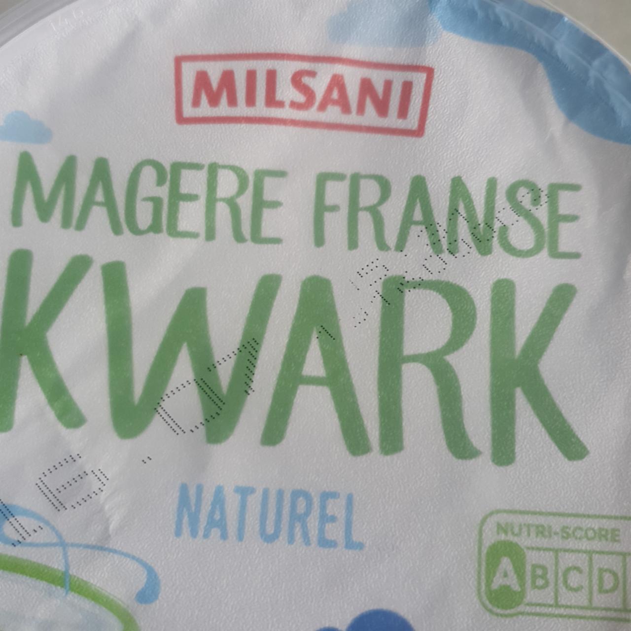 Fotografie - Magere Franse Kwark Naturel Milsani