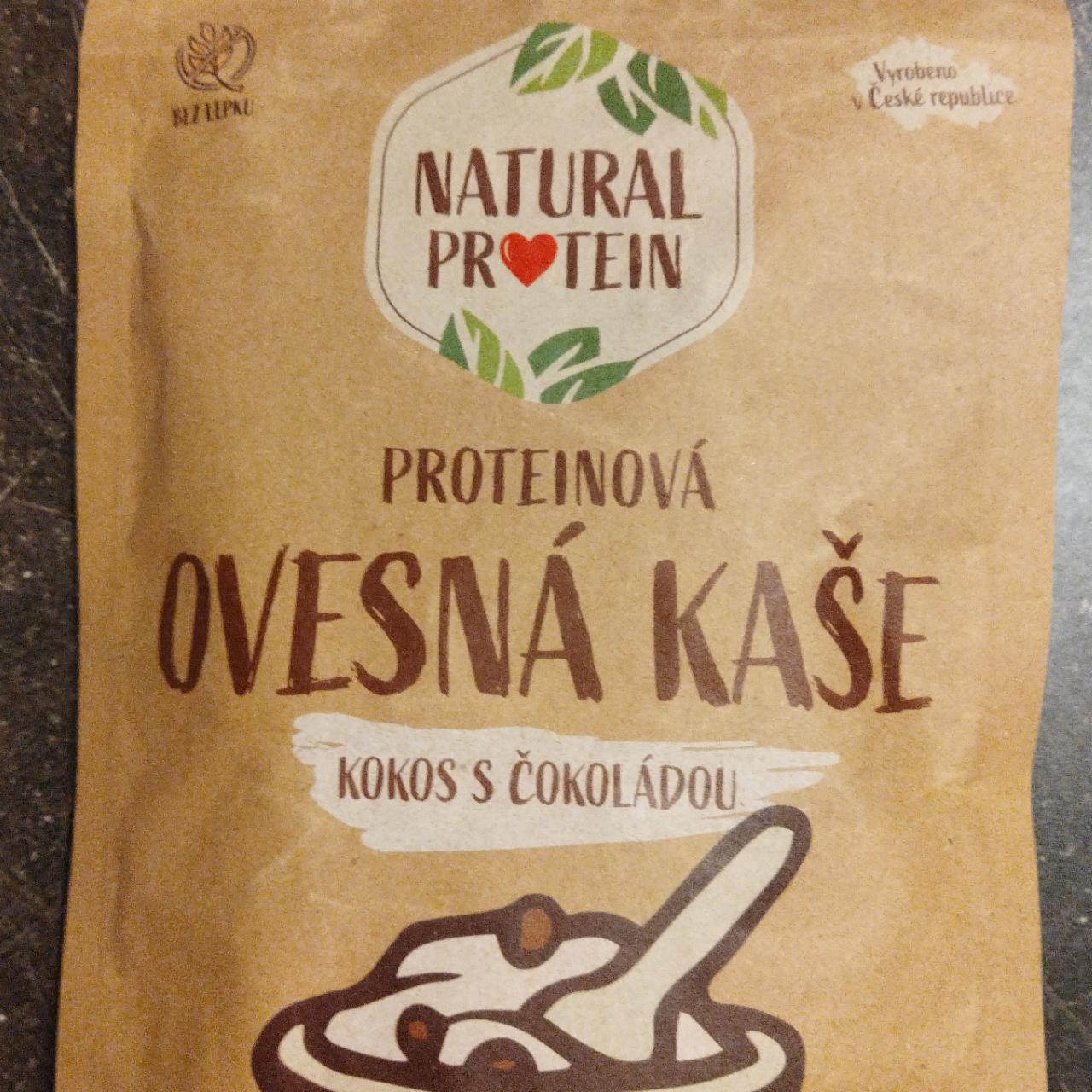 Fotografie - Proteinová Ovesná kaše kokos s čokoládou Natural Protein