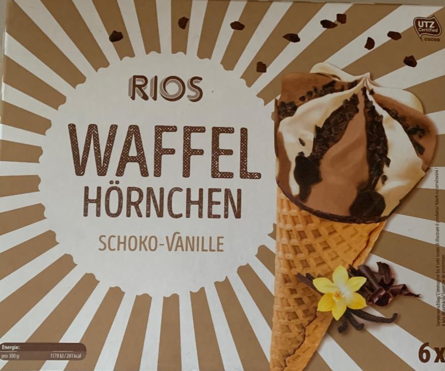 Fotografie - Waffel hörnchen schoko-vanille Rios