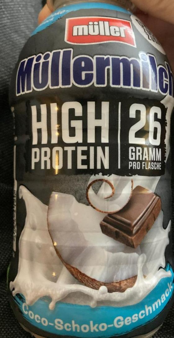 Fotografie - Müllermilch High protein Coco Schoko Müller