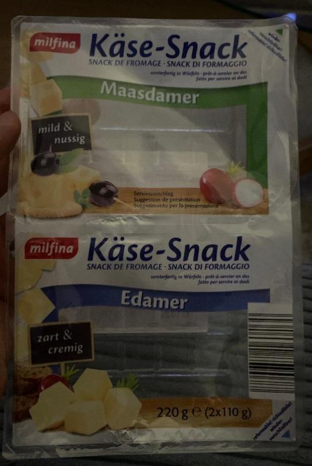 Fotografie - Käse-Snack Maasdamer Milfina