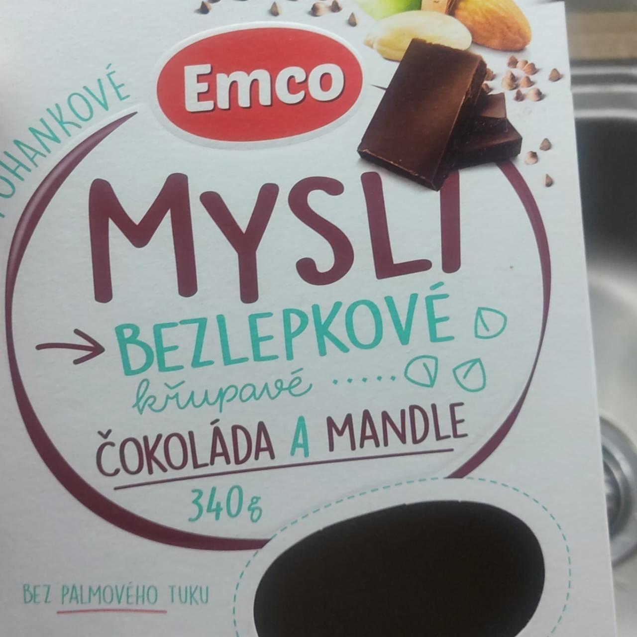 Fotografie - Mysli bezlepkové křupavé čokoláda a mandle Emco