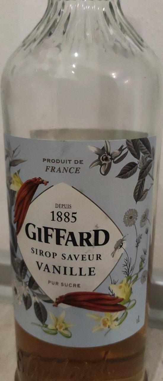 Fotografie - Sirop Vanille Giffard