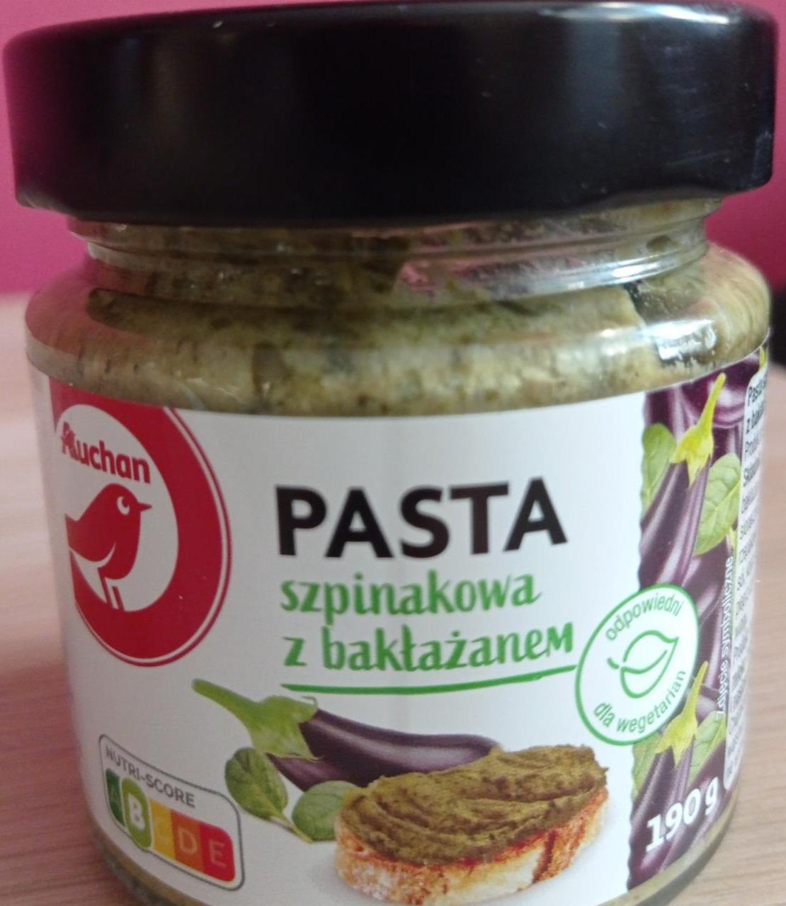 Fotografie - Pasta szpinakowa z baklazanem Auchan