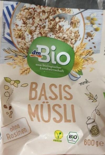 Fotografie - Basis Müsli ohne Rosinen dmBio