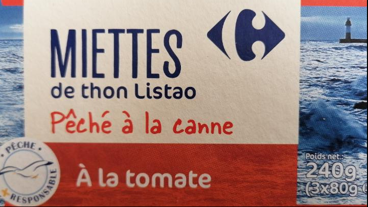 Fotografie - Miettes do thon Listao à la tomate