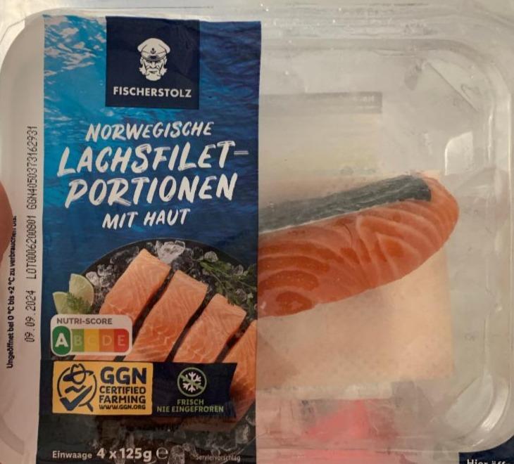 Fotografie - Norwegische Lachsfilet-portionen mit Haut FischerStolz