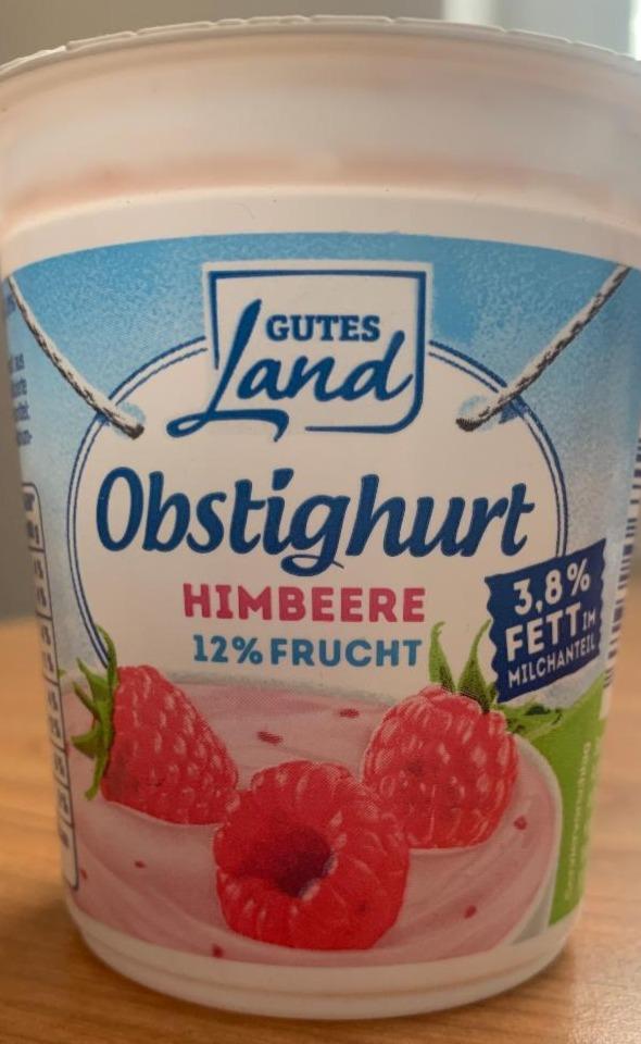 Fotografie - Obstighurt himbeere 12% frucht Gutes Land