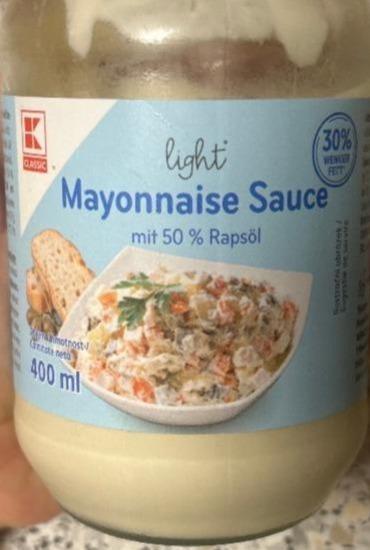 Fotografie - Light mayonnaise sauce mit 50% rapsöl K-Classic