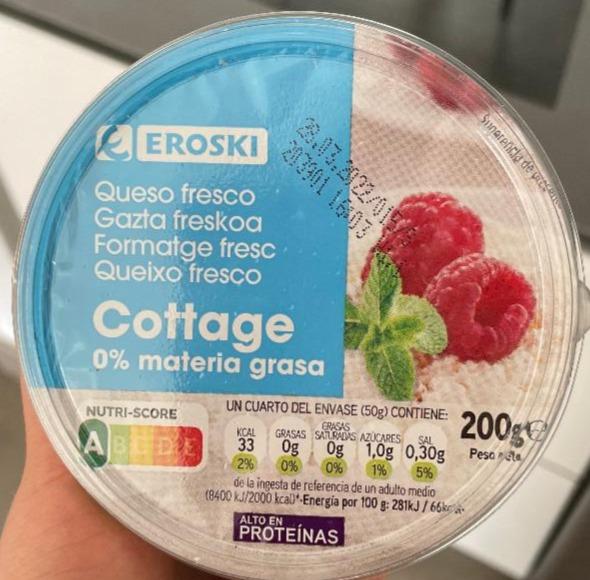 Fotografie - Queso fresco Cottage 0% materia grasa Eroski