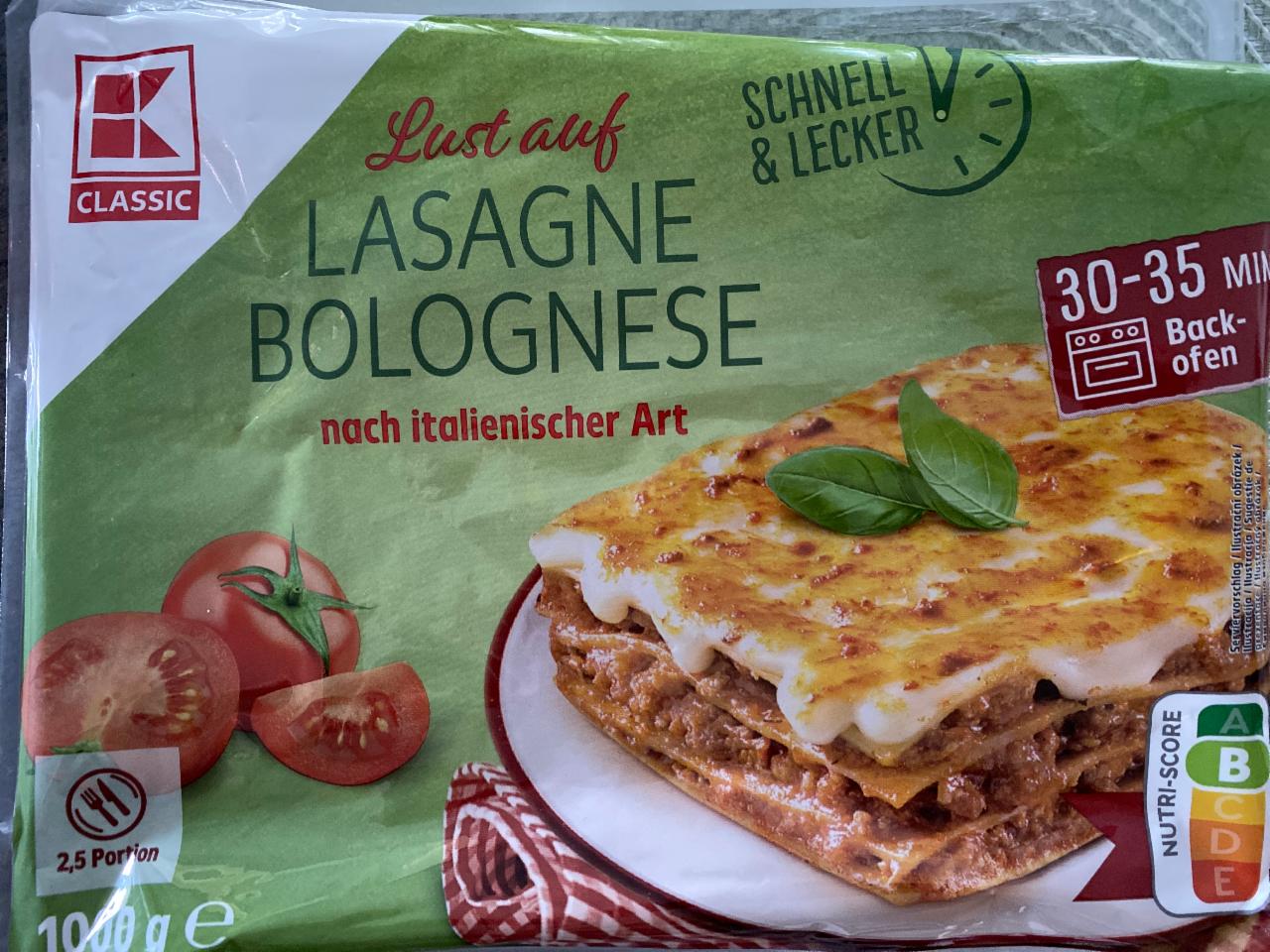 Fotografie - Lasagne bolognesse Italien style K-Classic